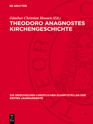 cover image of Theodoro Anagnostes Kirchengeschichte
